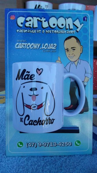 Caneca Mãe de Cachorro Branca