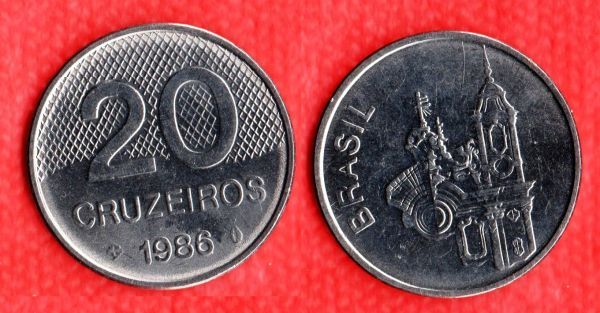 BX367 - 20 Cruzeiros 1986-(Mais rara da série)