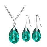 Joias Luxo Conjunto Colar E Brincos Cristal Alta Qualidade