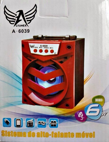 Caixa De Som Altomex Falante 6w Bluetooth