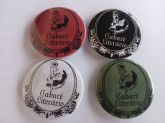 Combo Bottons -  Cabaré Literário - 4 Peças  3,5 cm