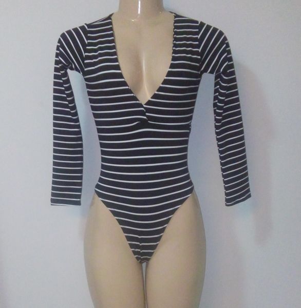 BODY MANGA LONGA DECOTE V