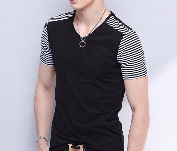 Camisa Masculina Casual Verão Outono Manga Curta Homens Fino