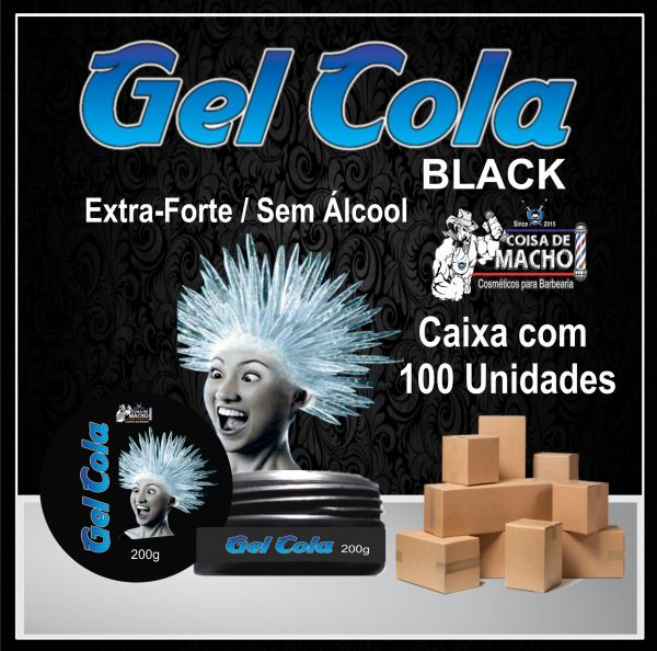 Gel black 200g 100 unidades