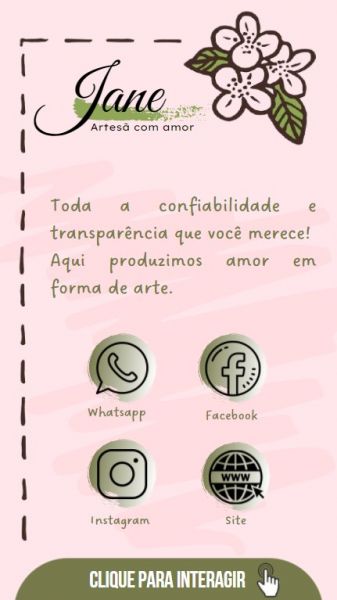 CARTÃO DIGITAL ARTESÃ ROSA