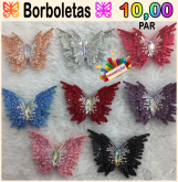 Borboletas Feltro (Par)