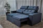 Sofa Retratil Recl Uba 2m Vel Azul 16 Diviminas