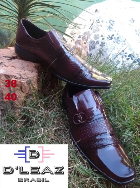 SAPATO SOCIAL VERNIS - VINHO