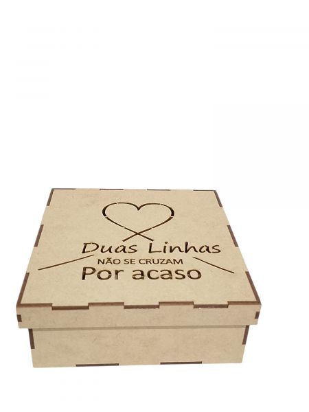 CÓD-DN01 CAIXA 15X15X6 DUAS LINHAS NÃO SE CRUZAM POR ACASO