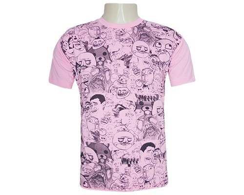 Camisa Memes Rosa Mod:75006