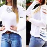 ♡ Blusas Roupas Femininas Em Trico