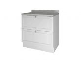 Balcao 80 1P1G Americana Branco Nesher