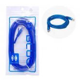 Cabo de Rede Ethernet LAN RJ45 Azul 3 Metros LE-301 - It-Blue
