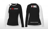 Blusa Feminina Baby Look Manga Longa "Eu Amo Correr"