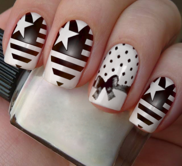 Coração preto e branco