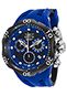 Venom Chronograph Black Men & Blue Silicone e Dial