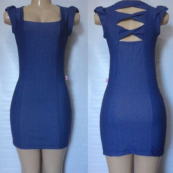 VESTIDO TUBINHO DECOTADO