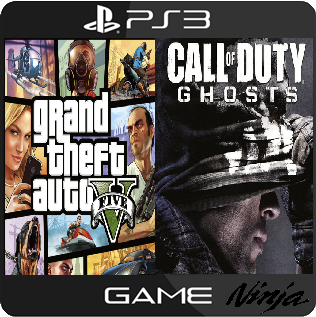 GTA V + CALL OF DUTY GHOST - PS3