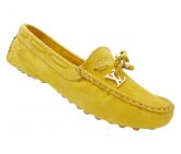Mocassim Feminino Louis Vuitton Couro Amarela[replica]
