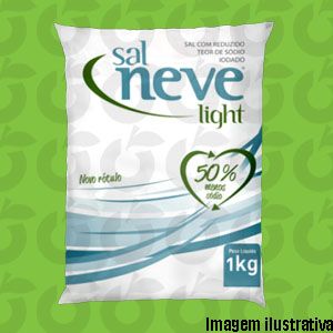 Sal Light Menos Sódio 1kg Sal Neve
