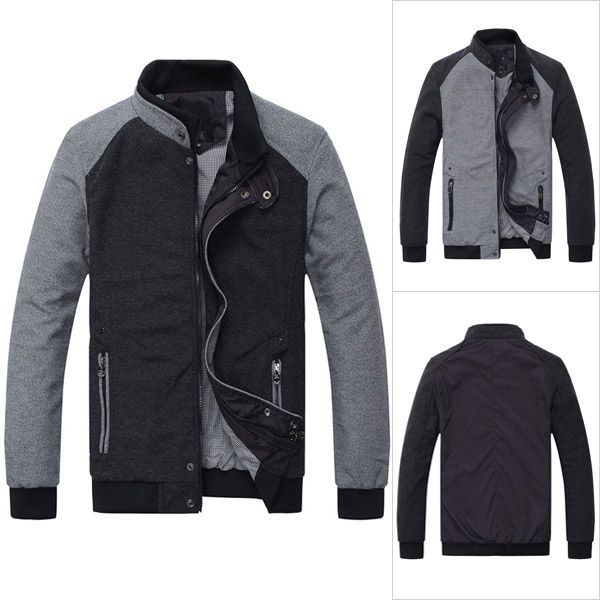 Moda Cor emenda Zipper