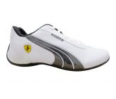 Tênis Puma Ferrari Drift Branco e Preto MOD:12613 [1ª Linha]