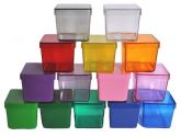 Caixinhas de Acrílico 5x5 para lembrancinhas - Cores Diversas