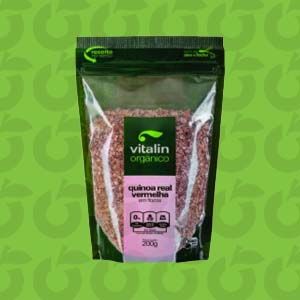 Quinoa Real Vermelha Orgânica em Flocos 200 Gramas Vitalin