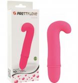 VIBRADOR PONTO G 10 VIBRAÇÕES PRETTY DANA COR PINK