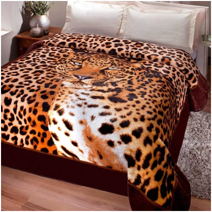 Cobertor Jolitex Casal Kyor Plus Leopardo cod.007