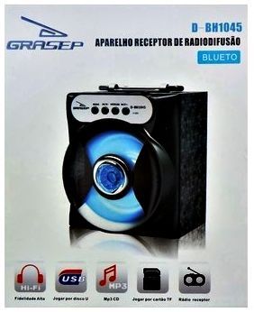 Caixa De Som Grasep D-BH 1045