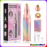 Depilador facial elétrico 2 em 1 para buço e sobrancelhas