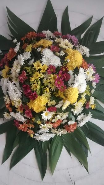 Coroa de flores do campo