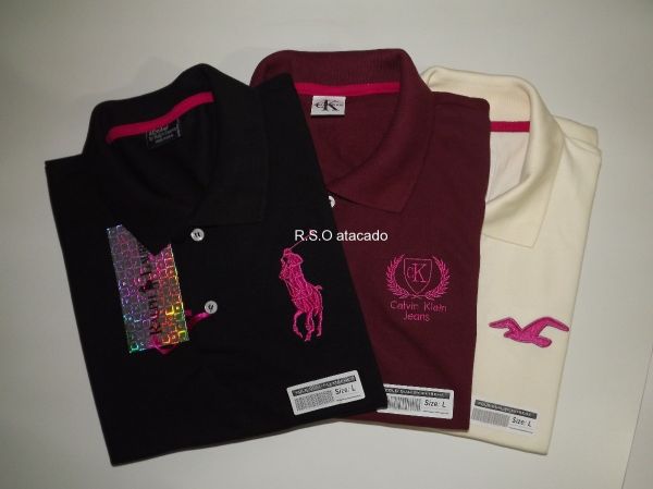Camisa polo feminina