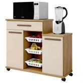 Fruteira Teresina 107 2P1G3Cestos Cinamomo.Off White Arte Moveis
