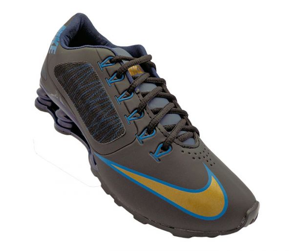 Tênis Nike Shox Superfly R4 Preto e Azul MOD:12246 [1ª Linha]