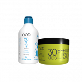 KIT "A" QOD LISO 30dias Shampoo Purify + Máscara LISO 30 DIAS