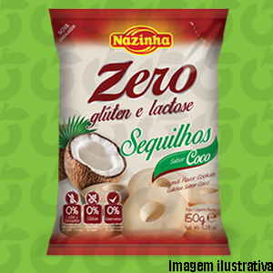 Sequilho de Coco Zero 150 Gramas Nazinha