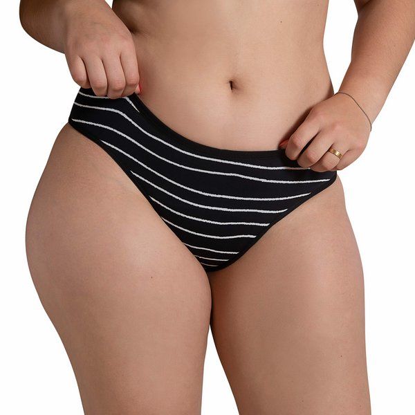 Calcinha Absorvente Bela Gil 2XGG - Preta e Branca