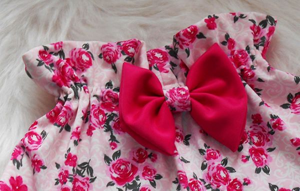 short saia infantil com laço 6 anos, tecido estampado floral