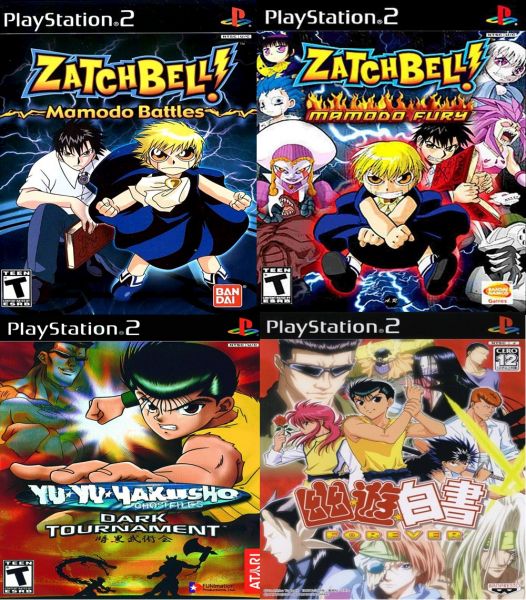Kit Zatchbell! Collection + Yu Yu Hakusho com 4 Jogos