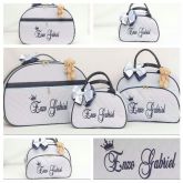 Kit Bolsas Maternidade Personalizadas 5 Peças