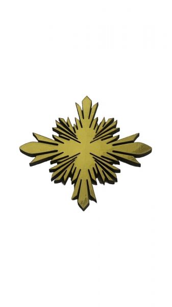CÓD-RE40 RESPLENDOR MDF DOURADO ESPELHADO 6X6