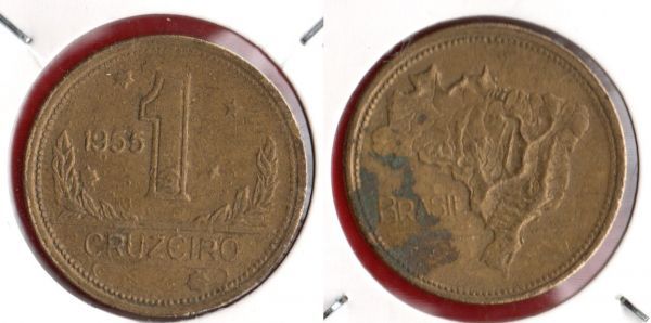 BX236/4 - 1 Cruzeiro 1955 - 1.758.000