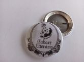 Botton  Cabaré Literário - Branco 3,5cm