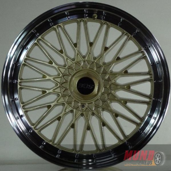 Jogo de 4 Rodas Aro 20 - R-20 PJ16 GOLD/MAC (5X100/114,3) +42