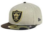 Oakland Raiders NFL Oatwood 59FIFTY Cap Feito de 56% acrílico, Tecelagem, 30% poliéster, Tecelagem,