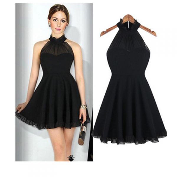 Vestido Preto Elegance VAF0069