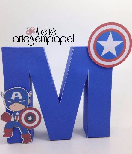 Letra decorada 3D