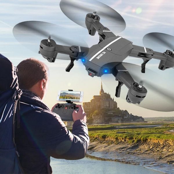 Leadingstar MiNi Dobrável RC Drone com HD Camera Selfie Drones Wi-fi FPV Quadcopter RC Helicóptero